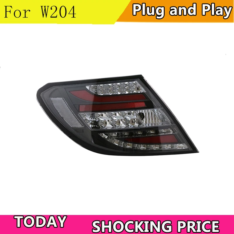 

Car Styling Tail Lamp for W204 C180 C200 C260 LED Tail Light 07-10 New Altis LED Rear Lamp LED DRL+Brake+Park+Signal Stop Lam