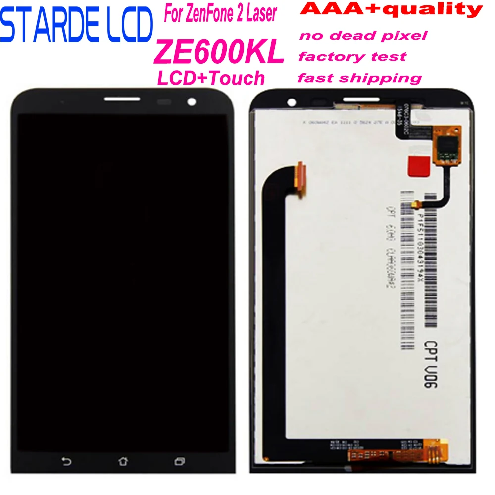 

Original LCD for Asus ZenFone 2 Laser ZE600KL Z00MD LCD Display Matrix Touch Screen Digitizer Replacement Parts with Tools