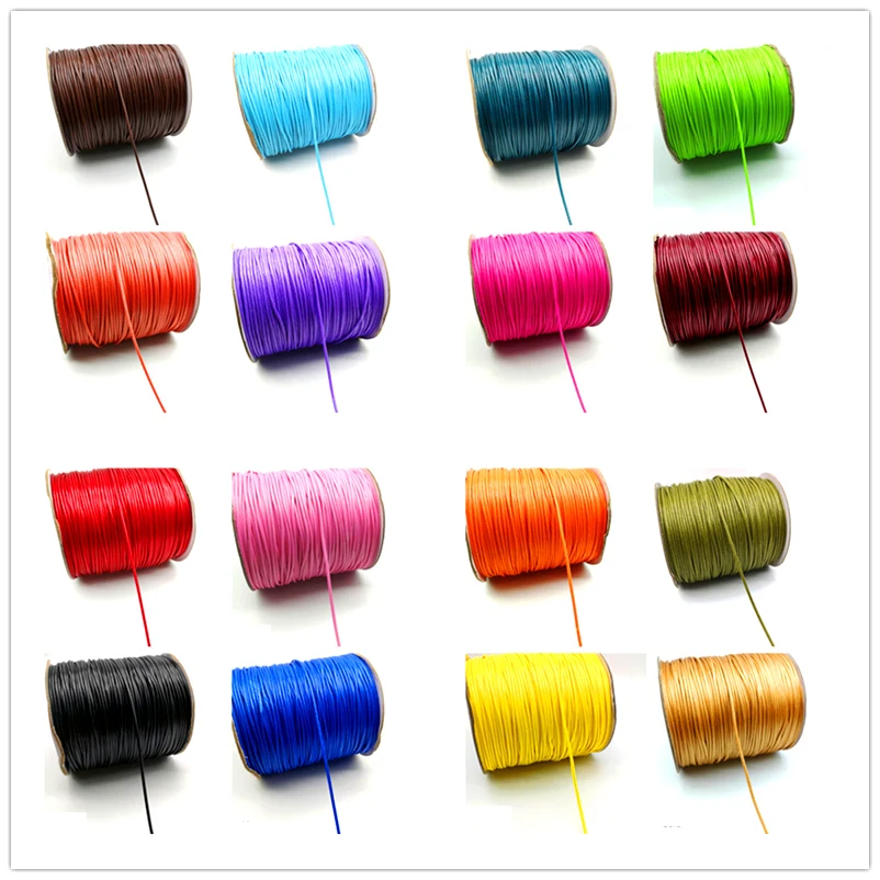 

5 yards 1.5mm Waxed Thread For DIY Jewelry Making String Rope Leather Sewing Hand Wax Stitching Arts Crafts