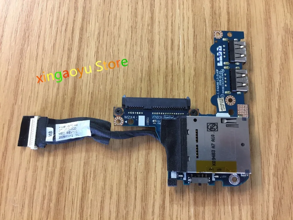 Para Acer Aspire One D250 KAV60 lector de tarjetas USB placa conectora de disco duro LS-5143P prueba de 100% ok