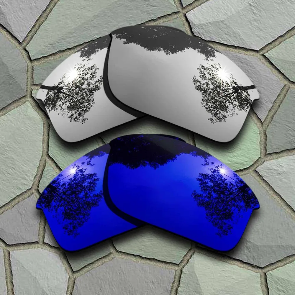 

Chrome&Violet Blue Sunglasses Polarized Replacement Lenses for Oakley Bottle Rocket