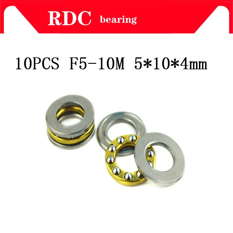 Free Shipping 5/10pcs F5-10M 5mm x 10mm x 4mm high quality 5x10x4 mm Axial Ball Thrust Bearing F5-10M bearing F5-10 F5 10M