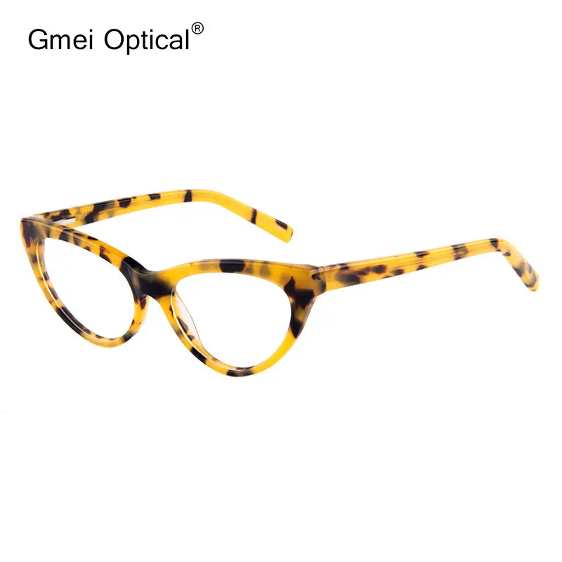 New Fashion-Forward Style Cat-Eye Hypoallergenic Acetate Full Rim Women Optical Eyeglasses Frame With Spring Hinge