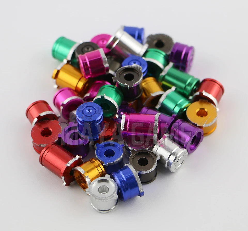 OCGAME عالية الجودة سبائك الألومنيوم أزرار معدنية معدنية ل xbox one تخصيص abxy مع أزرار رصاصة دليل