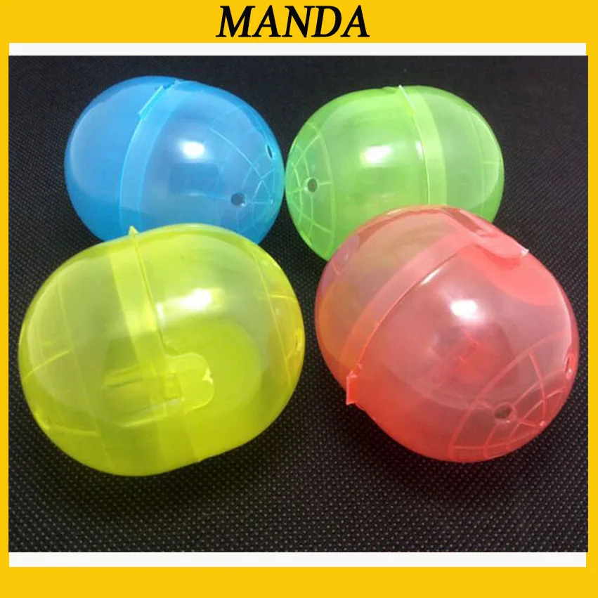 

47*56mm Plastic Capsule Toy Capsules For Vending Empty Colored Plastic Toys Ball Japense Type 100pcs/Lot Free Shipping