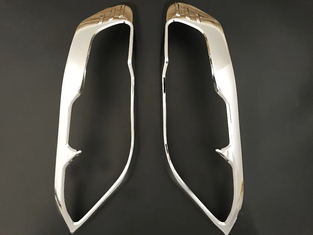 

2014 ABS chrome design for toyota fortuner accessories headlight cover trim fit 2012 2013 front lamp covers car plate parts