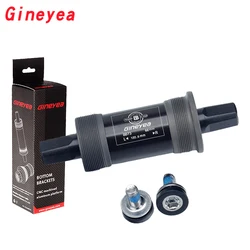 GINEYEA-MTB Bicycle Bottom Bracket, Square, Road Bike BB Sets, BB73, 68*103, 107, 110.5, 113, 116, 118, 120, 122.5, 124, 126