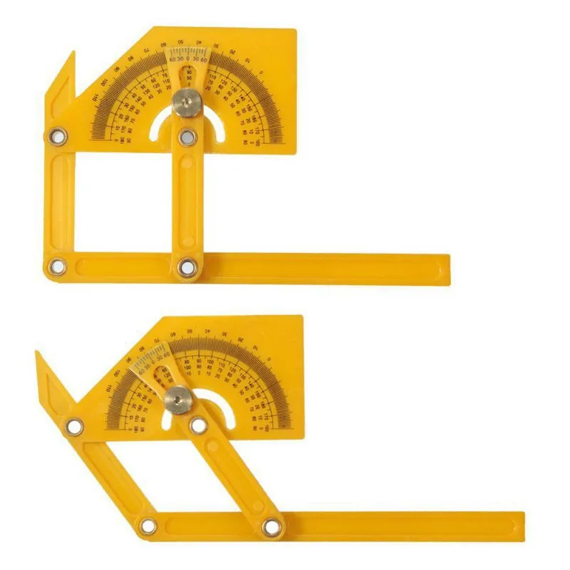 Multful Tools Plastic Protractor Angle Ruler 180 Degree Folding Accurate Measuring Instruments Tools Carpenter Ruler