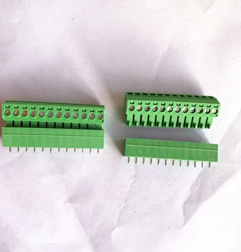 

100sets Plug-in PCB terminal block 2EDGK pitch 3.81mm 2P 3P 4P ~ 16P MC1.5 Phoenix terminal straight needle seat