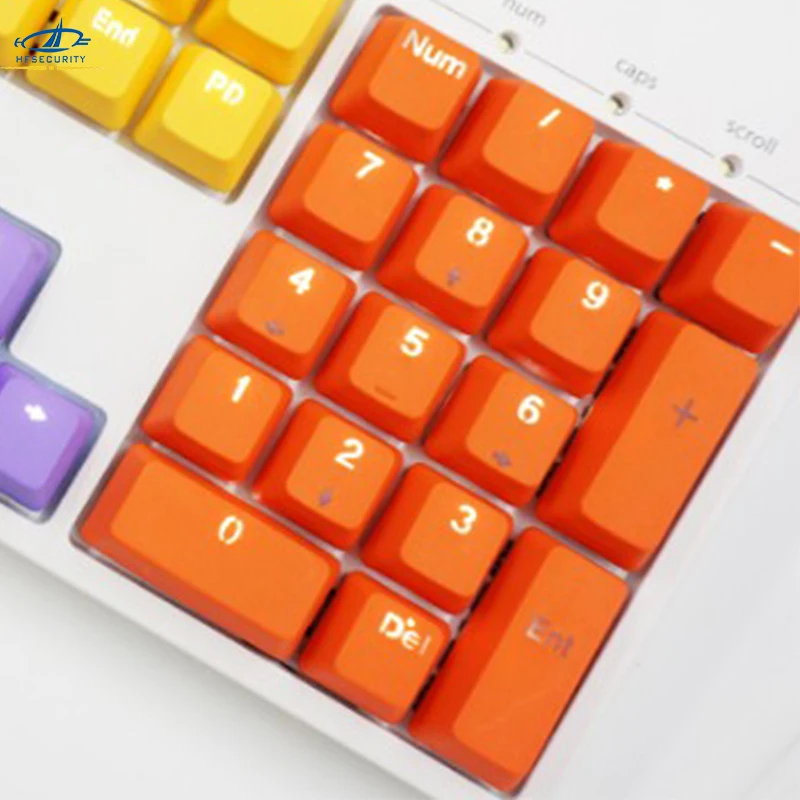 [HFSECURITY] Mechanical Keyboard 14 Keys PBT Keycaps Colorful Backlight Keypress