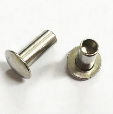100pcs /lot High Quality M3*5 Truss Head Half Hollow Rivet Steel With Nickel