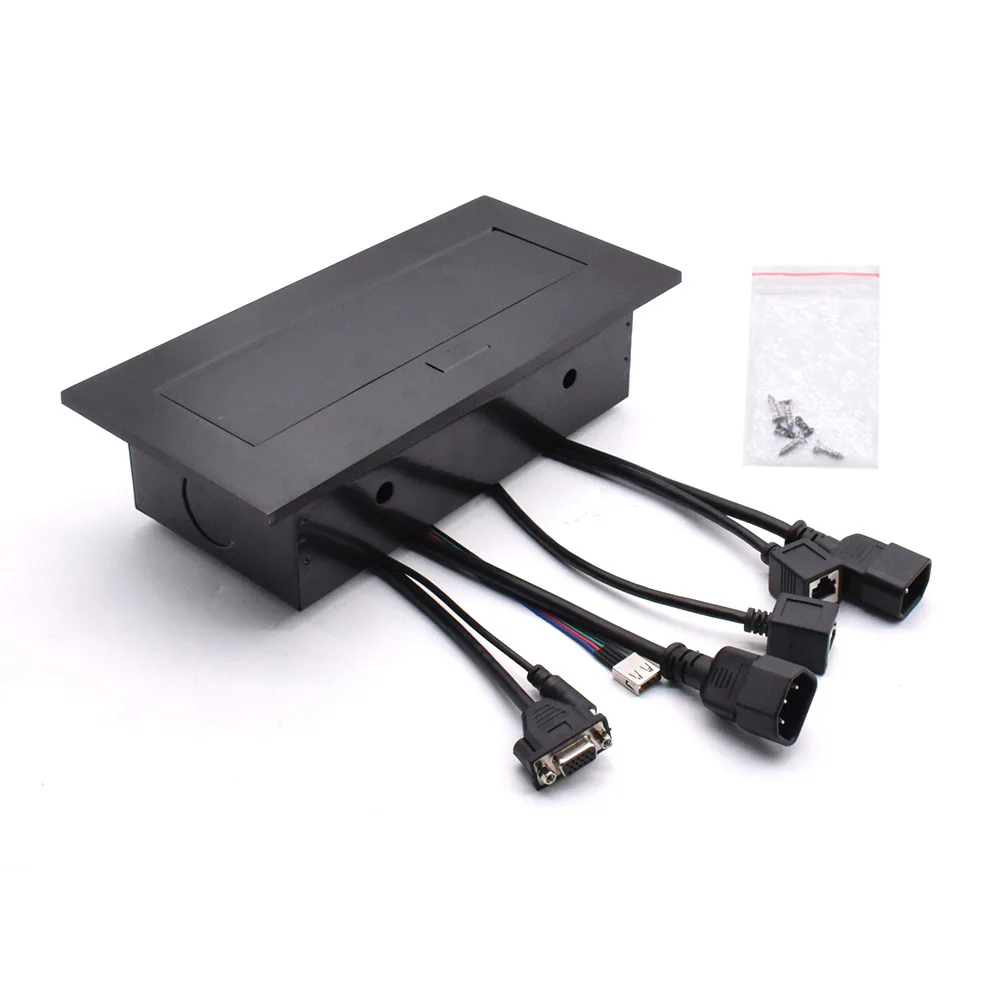 Imagem -05 - Tomada de Mesa Pop-up K514 Universal Power Tomada de Mesa Escondida Hdmi Tomada de Mesa Multimídia de Alta Definição