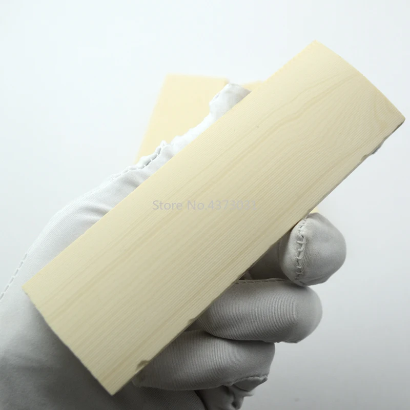 2pcs DIY Knife handle Material Imitation ivory Resin mixtures for Knife handle Patch Produce material 120x40x8mm