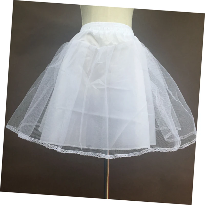 Acessórios de casamento crianças meninas petticoat vestido longo vestido de baile crinoline saia petticoats em estoque