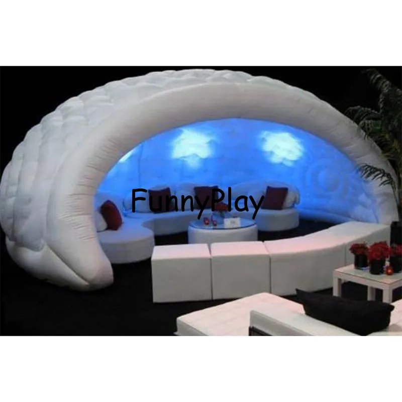 

Inflatable Luna tent for Trade show,Exhibition,White portable outdoor dome inflatable bar tent,oxford Half Inflatable Dome Tent