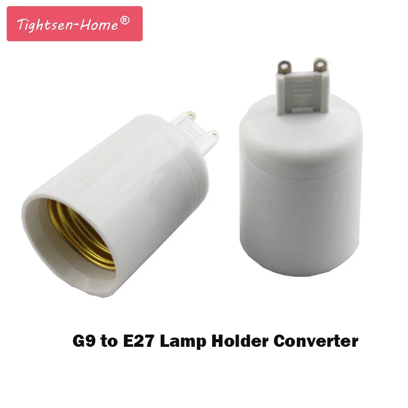 G9 to E27 Led Lamp Bulb Base Conversion Holder Converter Socket Adapter Fireproof Material For Home G9 E27 bulb Light&Lighitng