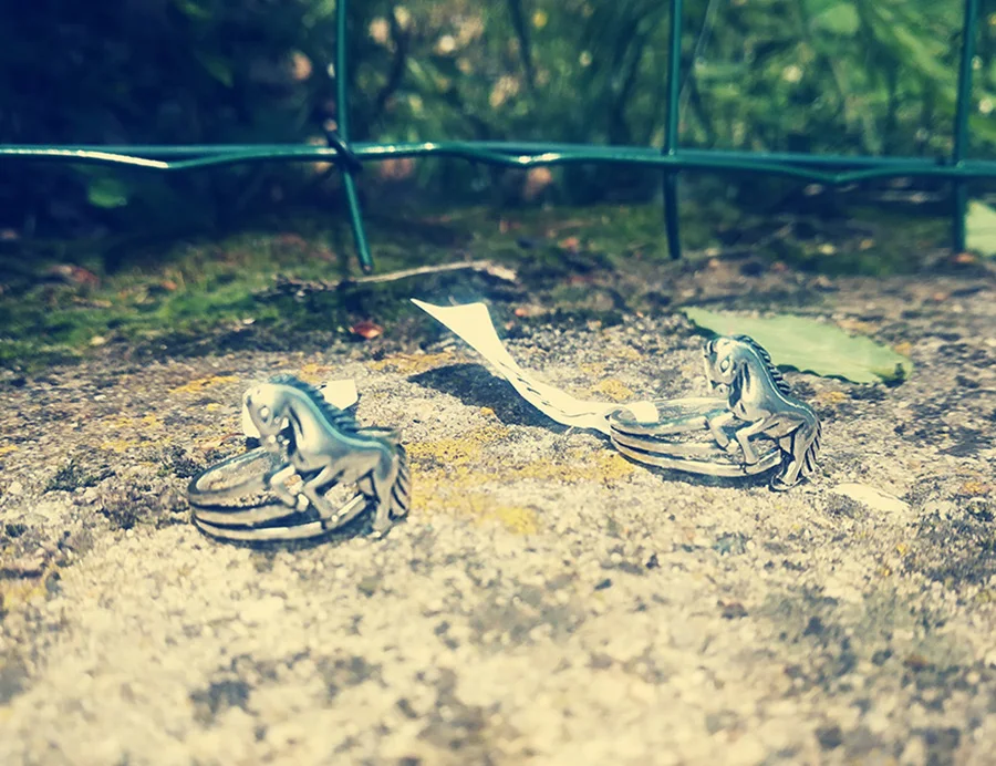 Ajojewel Silver-color Woman Horse Ring Animal Shaped Jewelry
