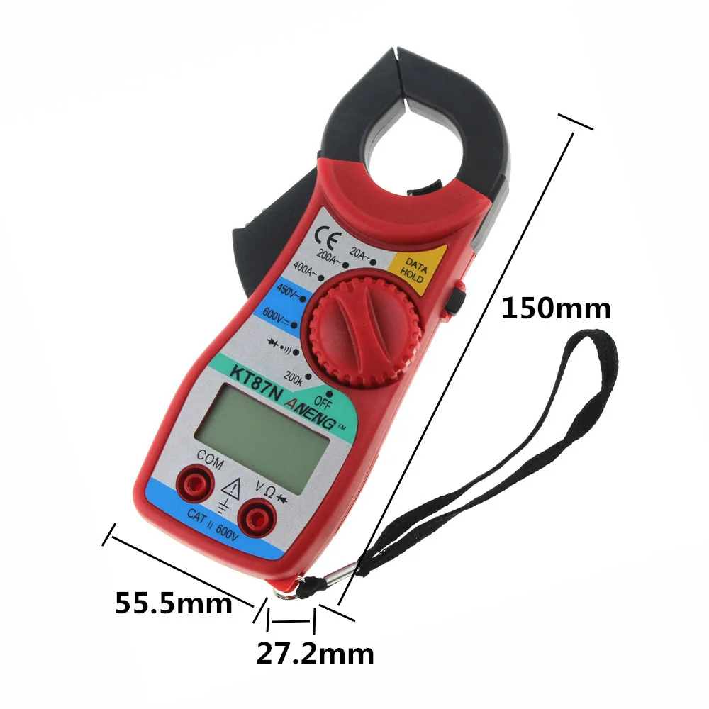 ANENG KT87N Transitor Tester Digital Multimeter Amper Clamp Meter Current Clamp Pincers AC/DC Current Voltage Meter Multimetro