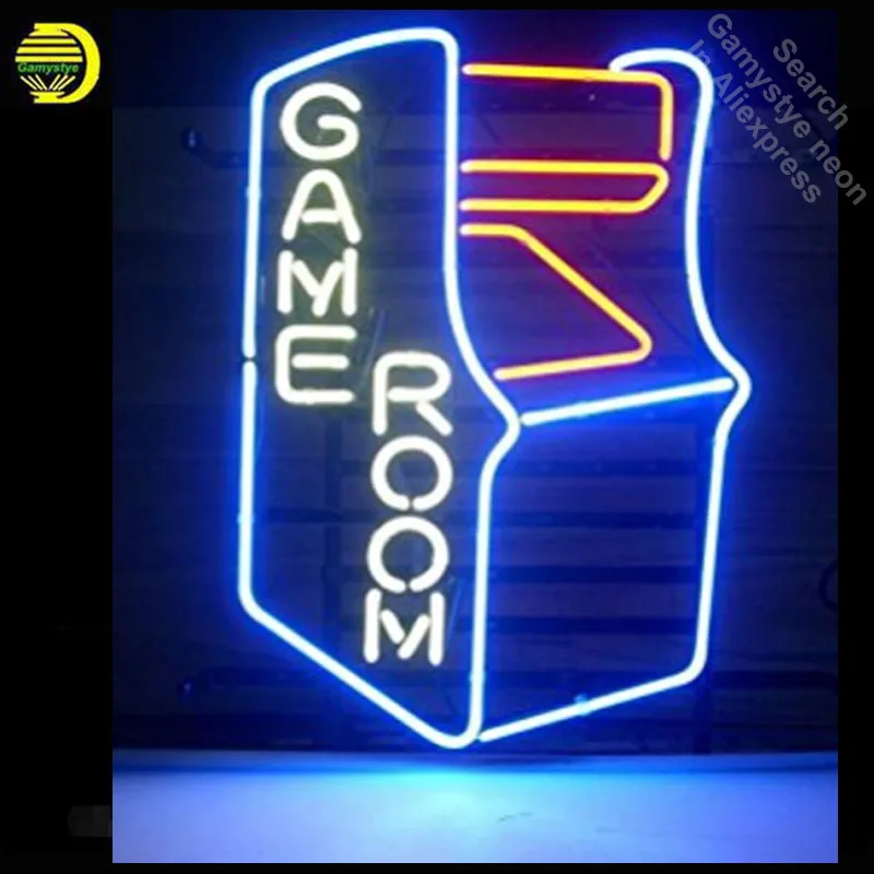 

GAME ROOM RETRO neon Signs Real Glass Tube neon lights Sign Recreation Windows Iconic Sign Advertise neon sign board Neon Beer