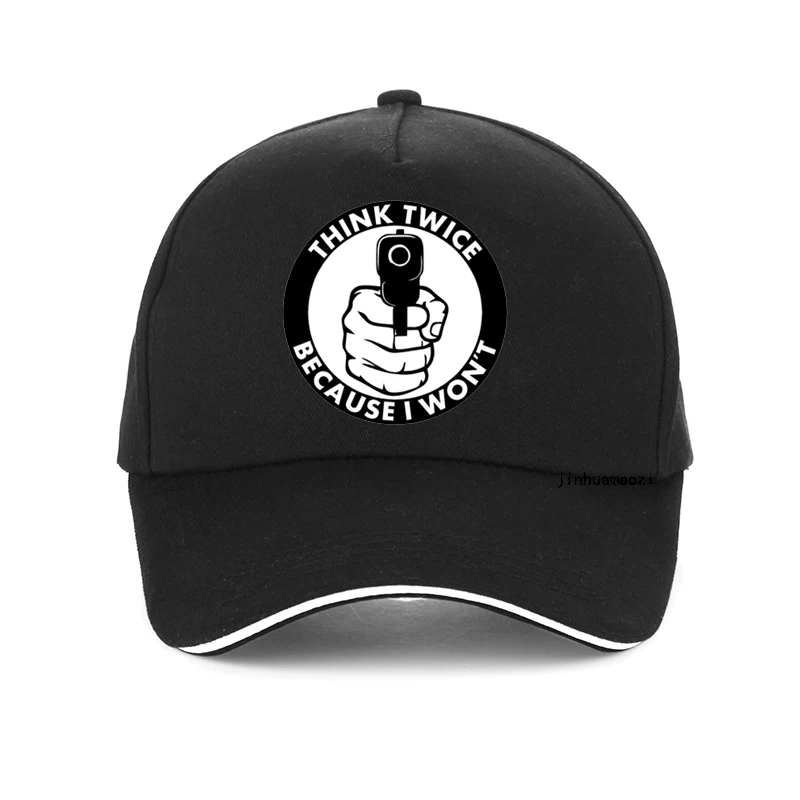 Think Twice Because I Won\'t Baseball cap fashion printing Unisex 100%Cotton Dad hat adjustable bone Men women snapback hats