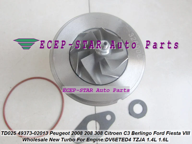 

Turbo Cartridge CHRA 49373-02013 49373-02003 49373-02002 0375Q9 For Citroen C3 Berlingo 2 Peugeot 2008 208 308 DV6ETED4 1.6L HDI