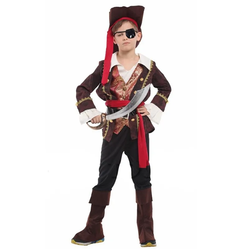 子供のためのハロウィーンの衣装,カリブ海の海賊の衣装,子供用,抗寄生虫,コスプレ,カーニバル,パーティーのためのM-XL