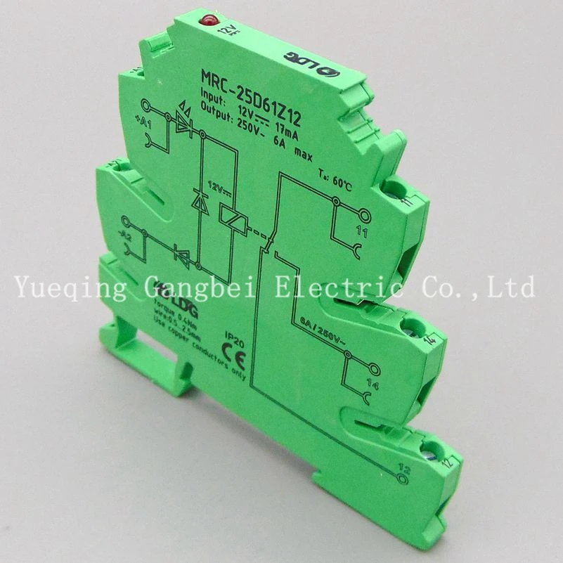 MRC-25D61Z12 DC12V PLC relay output amplifier papan relay modul relai ultra-tipis modul relai 12V
