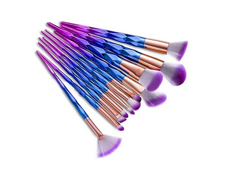 Unicorn Makeup Brushes 12pcs Thread Rainbow Professional Make Up Brush set Blending Powder foundation eyebrow eye contour Brush