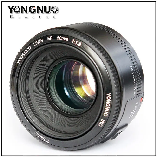 

YONGNUO YN 50 1.8 EF f/1.8 AF 50mm Lens 1:1.8 Standard Prime Lens Aperture Auto Focus for Canon EOS DSLR Cameras