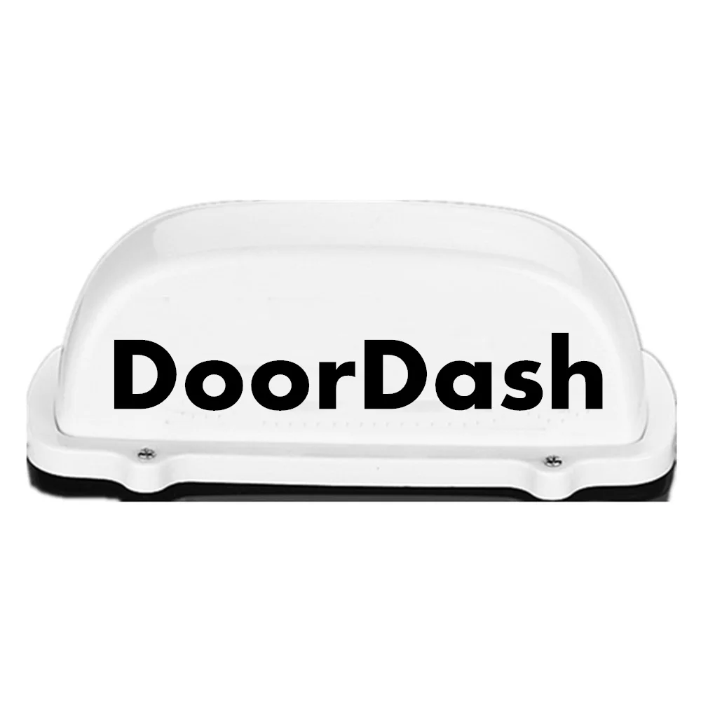 

Waterproof Doordash Top Light New LED Roof Sign Dome Light 12V With Magnetic Base White 3M Charger Line