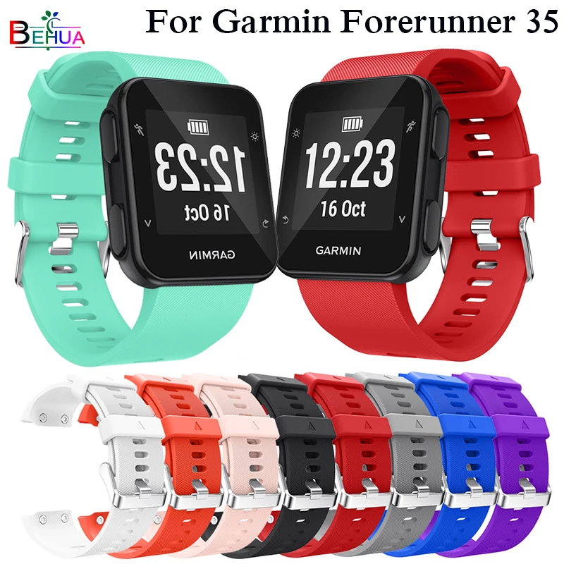 Cinturino In Acciaio Inossidabile Per Garmin Forerunner 35/30 – Sostituzione Con Strumento Di Rimozione (Nero)