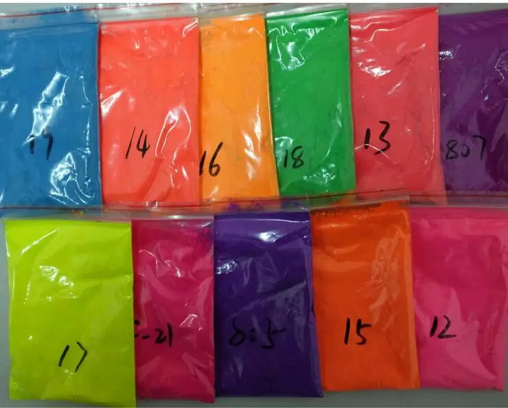 Wholesale 1kg/color Neon Pigment,Nail decoration Neon bright colors Nail Art /Painting/Printing Fluorescent Powder Neon Pigments