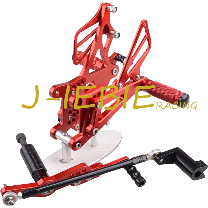 CNC Racing Rearset Adjustable Rear Sets Foot pegs Fit For Yamaha YZF R1 2007 2008 RED