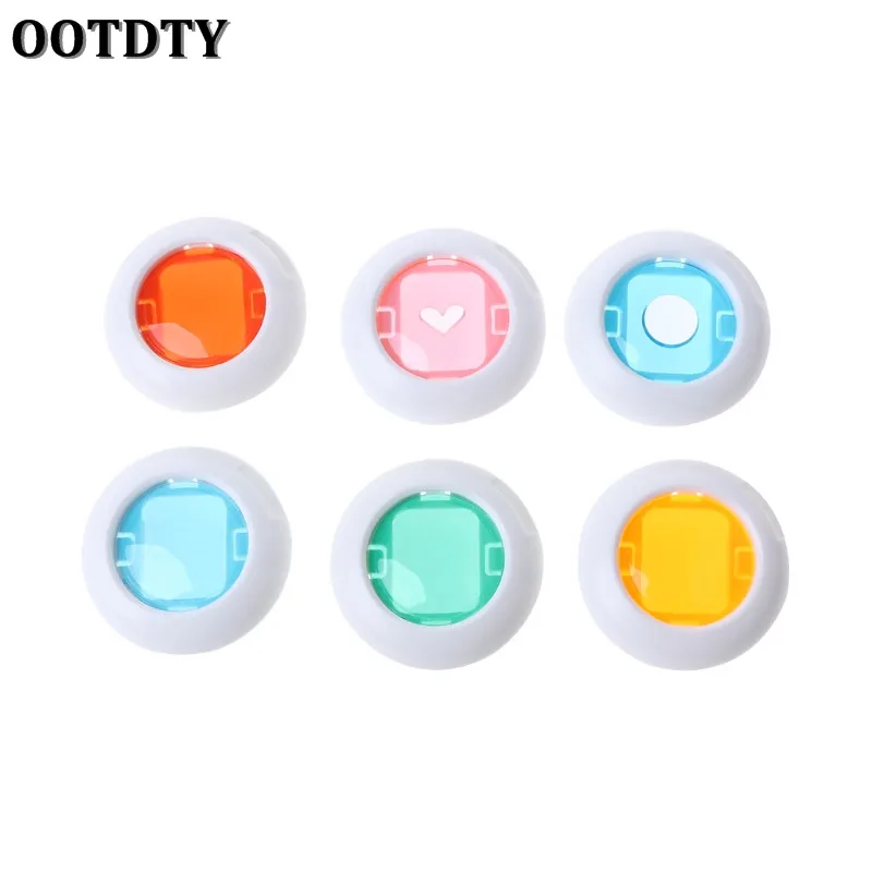 OOTDTY Instax Mini 8/8+/9/7s/KT 6 Pcs Colorful Filter Lens For Fuji Instant Film Camera