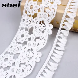 2cm 5yards/lot Tassel Lace Trims Fringe Ribbon Tape DIY Handmade Fabric Accessories Sewing Curtain Dress Edge Wrapping Wedding