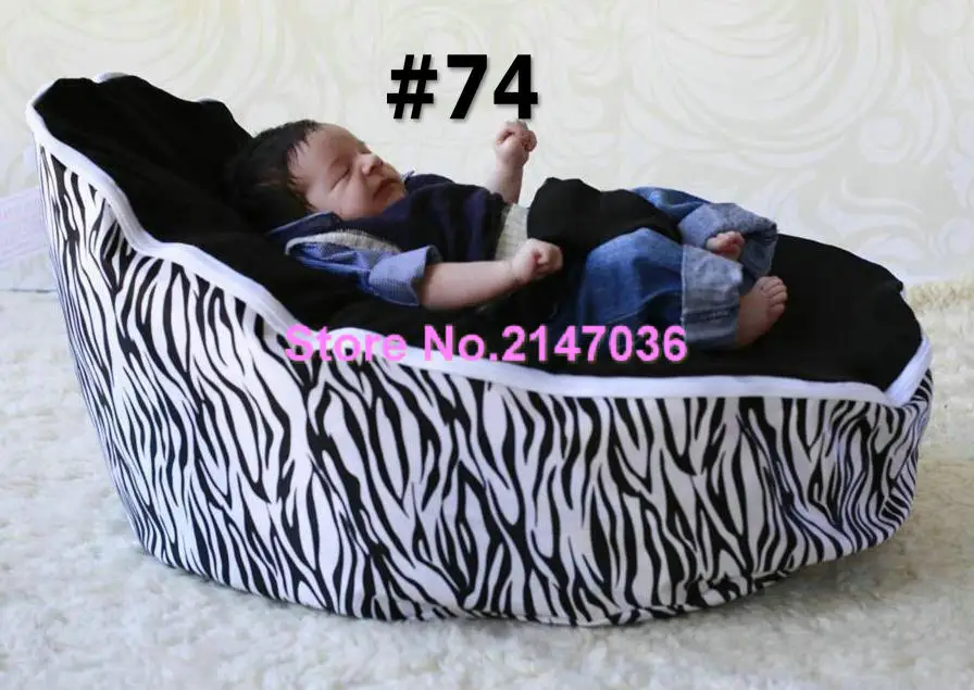 

Zebra baby Bean Bag Style Polyester Material beanbag chair fabric for baby sleep, kids toddlers bean bag seat and beds