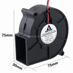 Gdstime DC 24V 2Pin 7CM 75mm X 30MM 70MM Brushless Cooling Blower Fan 24 Volt