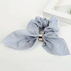 Moda Retrò A Righe arco dei capelli anello plaid Tessuto Dei Capelli Scrunchy Ponytail legami Dei Capelli Titolare di Gomma Elastica Dei Capelli Bande di Gomma