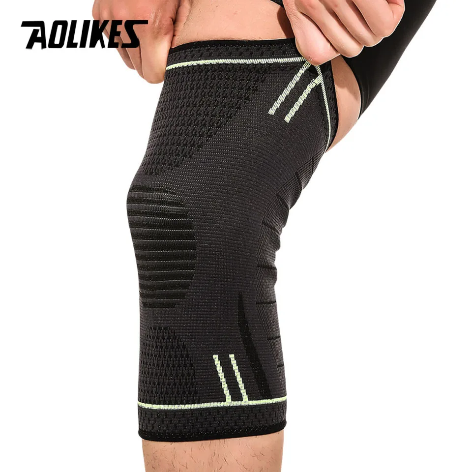 AOLIKES 1PCS Knee Brace, Knee Support for Running, Arthritis, Meniscus Tear, Sports, Joint Pain Relief and Injury Recovery