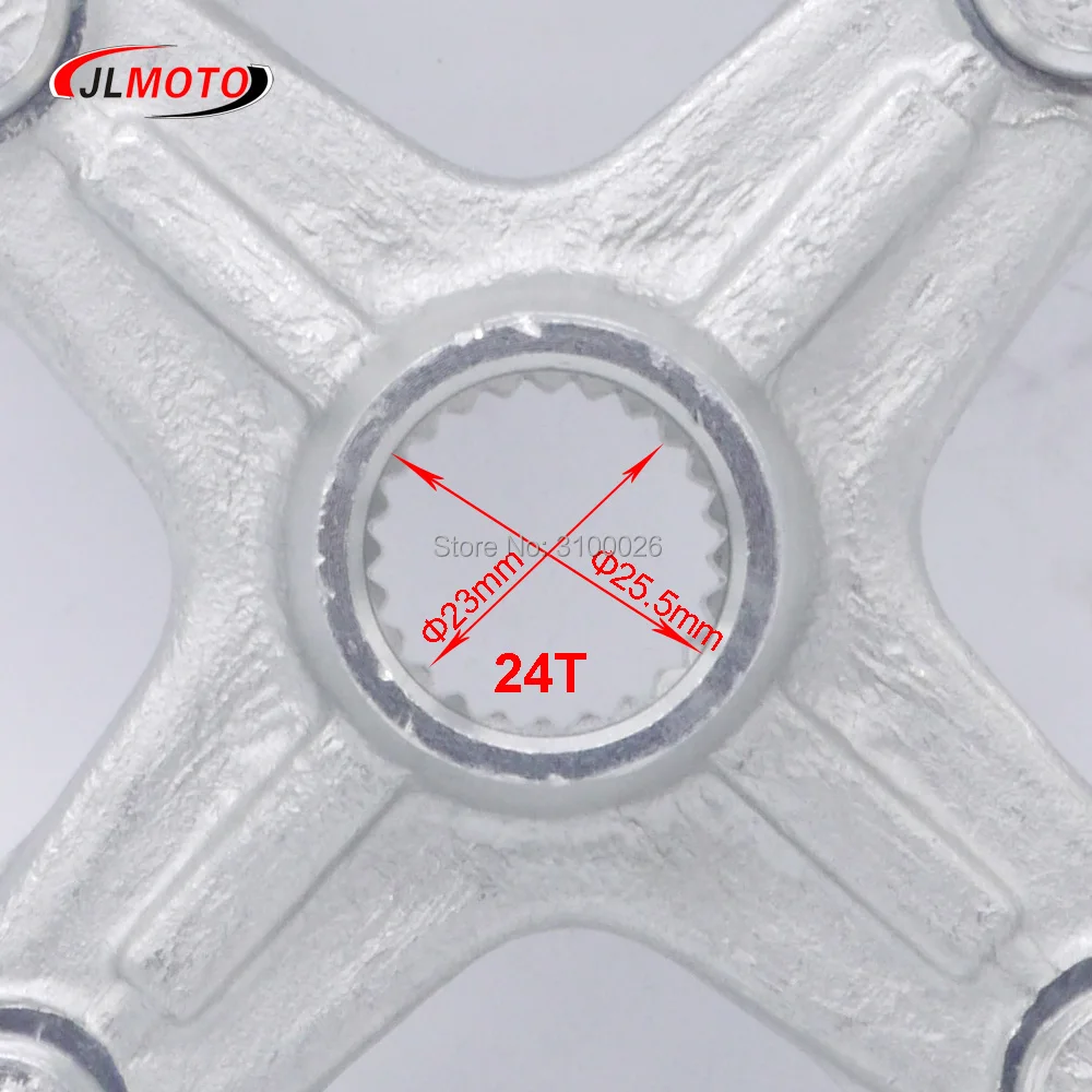 Ступица заднего моста 4 * M10, 115 мм, 24 т, подходит для Motoland 250s YAMAHA RAPTOR ATV YFM 350 450 660 700 Mikilon Rapide 250S 1PE-F53K0-00