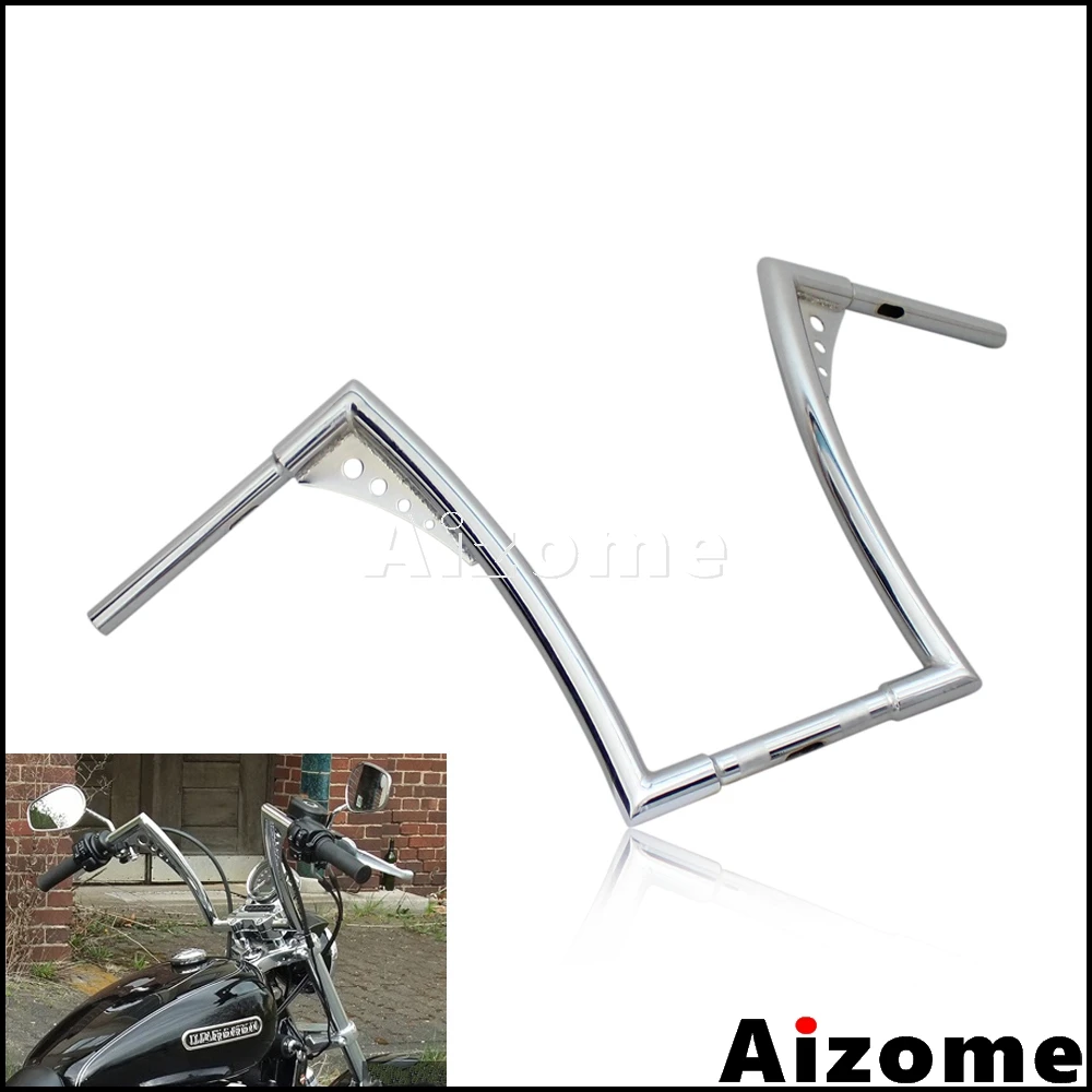 

Motorcycle Hand Bar 16'' Rise Apes Hanger Handlebar For Harley Sportster XL Softail FLST FXST Custom 1-1/4" Chopper Handlebars