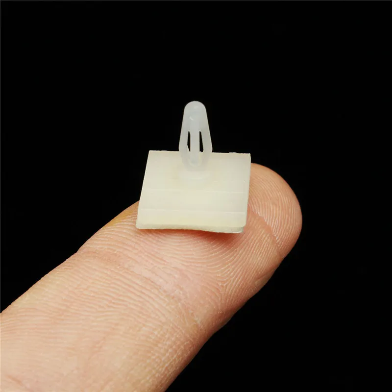 100PCS/set HC-5 3mm Nylon Plastic Stick On PCB Spacer Standoff Locking Snap-In Posts Fixed Clips Adhesive