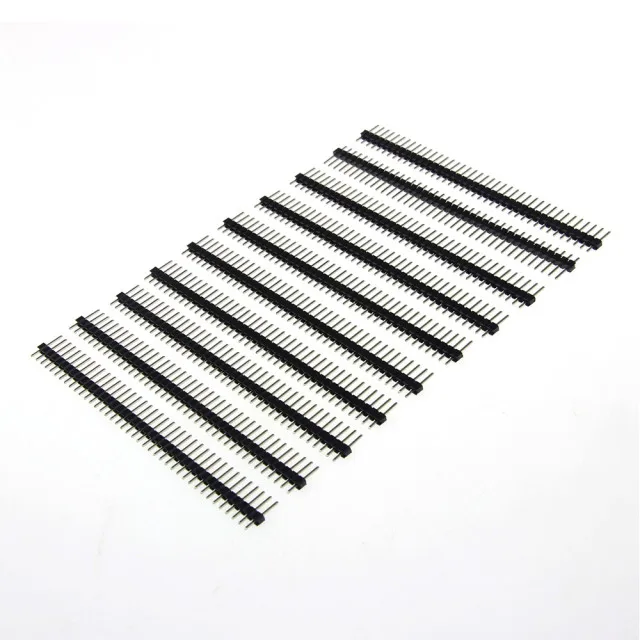 10 Stück 40 Pin 1x40 einreihige männliche und weibliche 2,54 zerbrechliche Stiftleiste PCB JST-Steckerleiste für Arduino DIY Kit