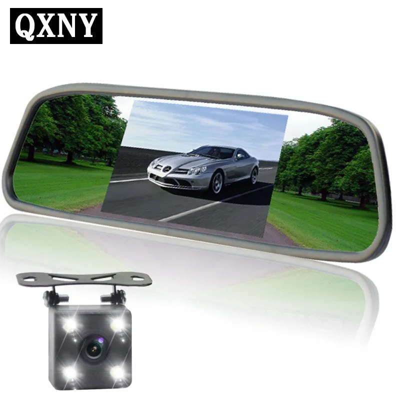 QXNY-Caméra de recul pour voiture, écran LCD TFT 4.3 