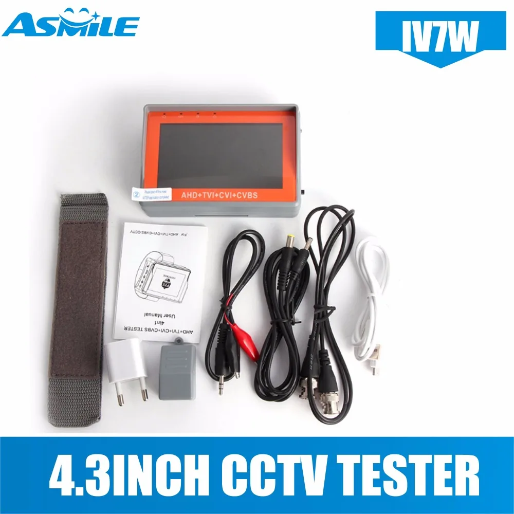 4.3 Inch  IV7W 4 IN 1 HD CCTV Tester Monitor Camera Tester Support CVI AHD TVI 3MP 4MP 5MP 1080P 720P CCTV Tester