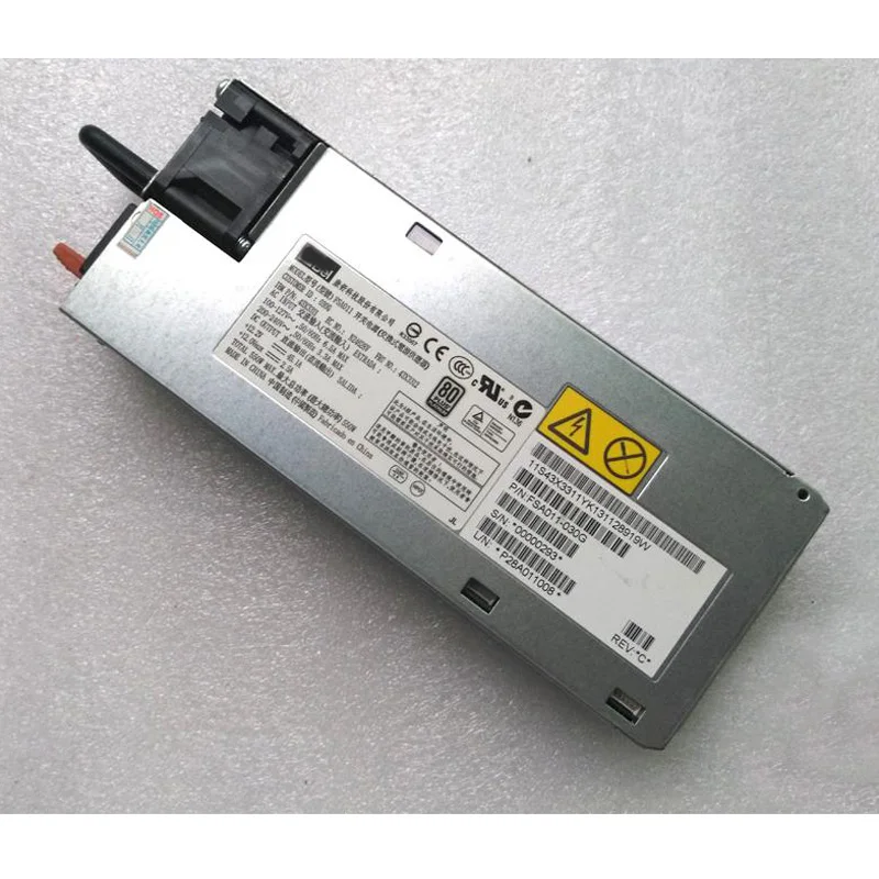 Original For X3550 M4 X3650 M4 550W Server Power Supply PSU 43X3312 43X3311 80 PLUS PLATINUM