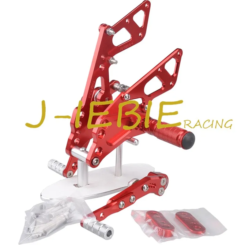 CNC Racing Rearset Adjustable Rear Sets Foot pegs Fit For Suzuki GSXR1000 GSXR 1000 2009-2016 K9 RED