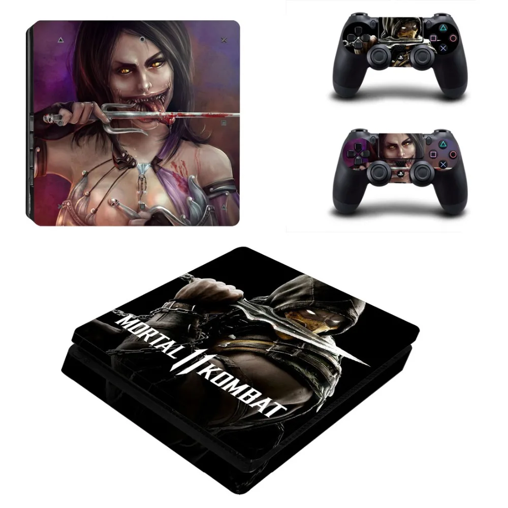 Mortal Kombat PS4 Slim Skin Sticker Voor Playstation 4 Console En 2 Controllers PS4 Slanke Skins Sticker Decal Vinyl