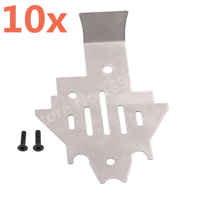 

10 Pieces TRX4 Aluminium Alloy RC Cars Chassis Armor Protection Skid Plate For 1/10 RC Crawler Car RC4WD TRAXXAS Trx-4 T4