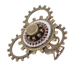 4cm Large Ring Face Mixed Vintage Colors Gear Parts Designed Adjustable Steampunk Mechancal Ring